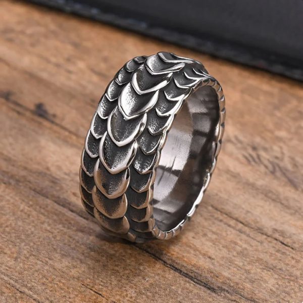 Jormungandr Dragon Scale Ring